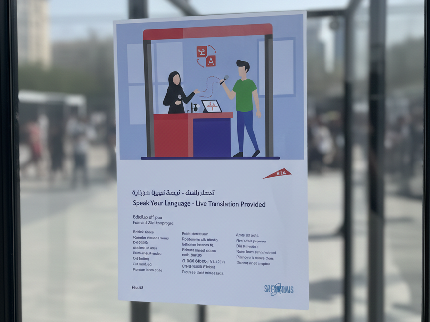 Live translation for RTA Dubai